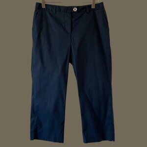 Bugatchi Womens Navy Capri Pants Size 6